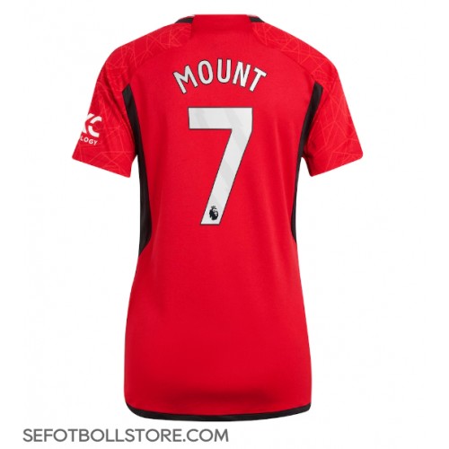 Manchester United Mason Mount #7 Replika Hemmatröja Dam 2023-24 Kortärmad